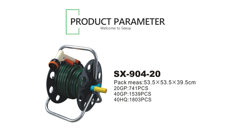 features of Hose Reel Cart características del carro de carrete de manguera