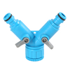 Acoplamiento Y-Switch de v&aacute;lvula de pl&aacute;stico con giro adaptado a grifo de jard&iacute;n