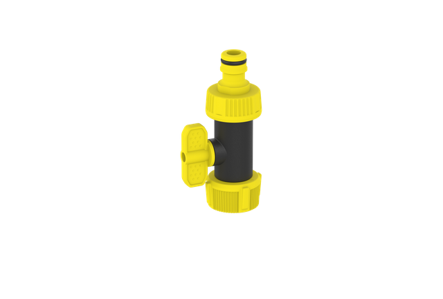 V&aacute;lvula de pl&aacute;stico Adaptador de grifo unidireccional Deluxe adaptado al grifo de la cocina.