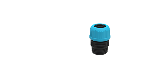 Conector de manguera mezcladora ABS que combina con manguera de 1/2'-5/8' para exteriores