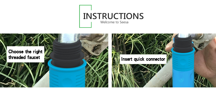 Conectores de manguera de pl&aacute;stico para jard&iacute;n.