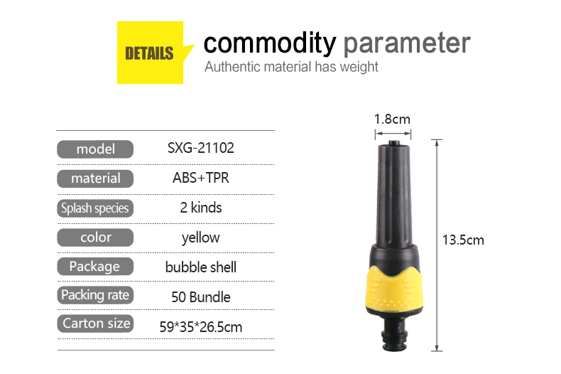 Pistola de agua ABS TPR