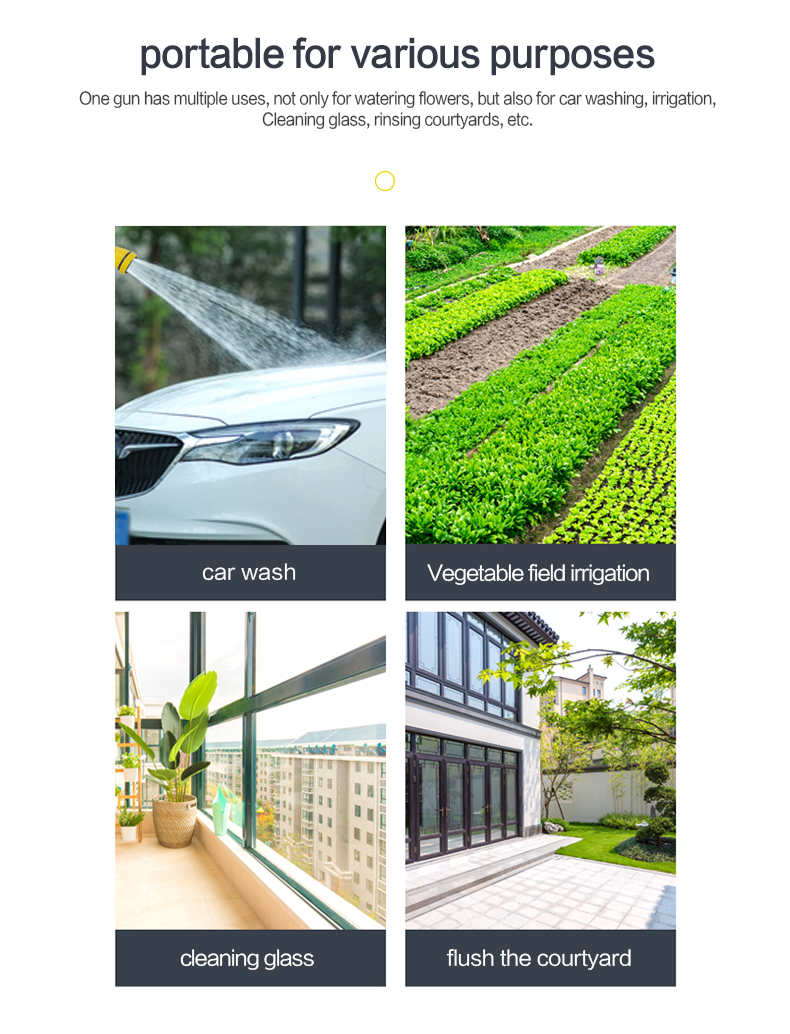 Funciones del carrete y carro de manguera compacto para c&eacute;sped