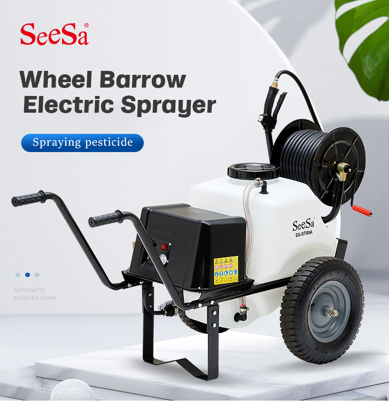 Pulverizador de carretilla a bater&iacute;a SX-ST80A 80L