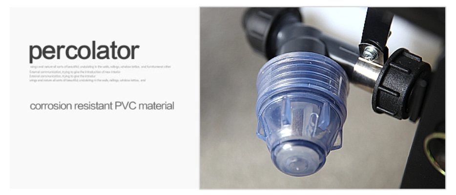 Filtro de PVC transparente